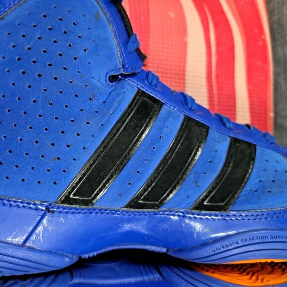 Size 13 - Adidas Adipure Men Blue Solid Black - Picture 14 of 16